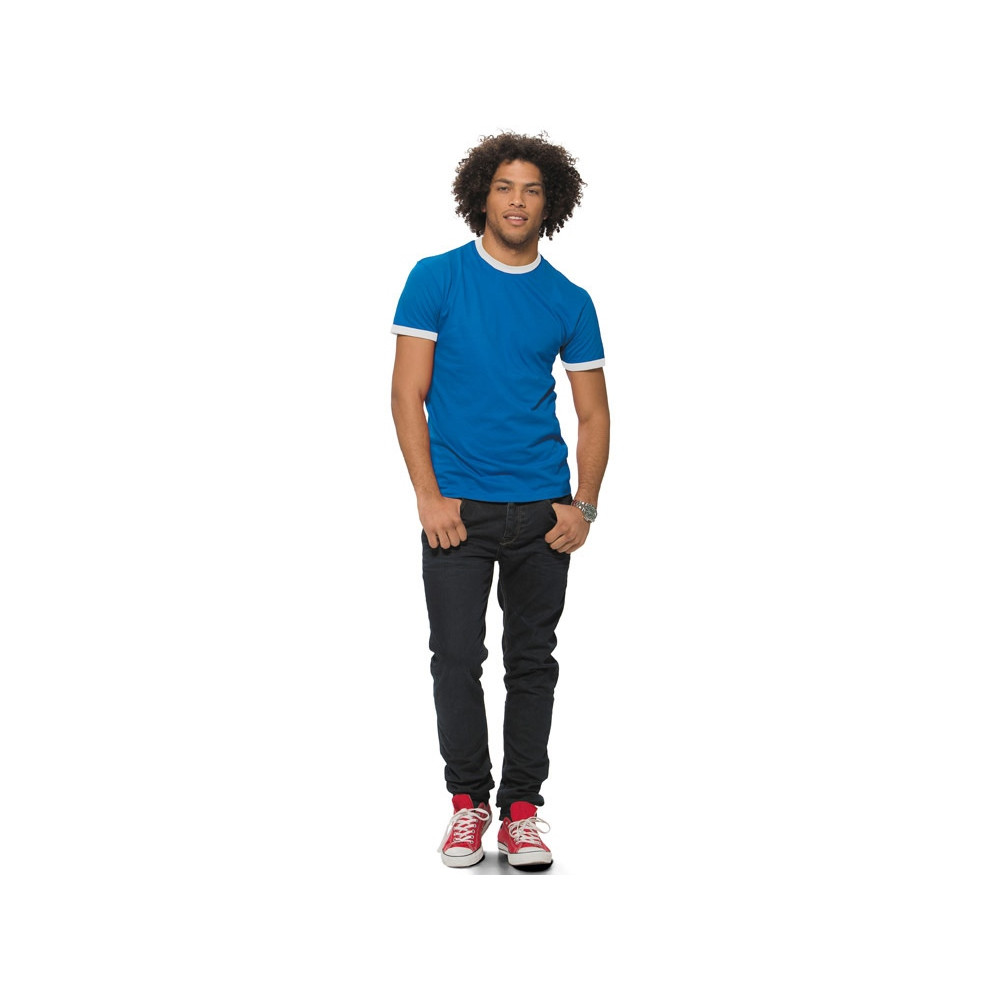 Футболка Adelaide мужская, небесно-синий/белый