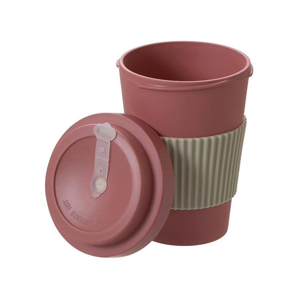 Термокружка Muffin из натуральных волокон, пыльно-розовый