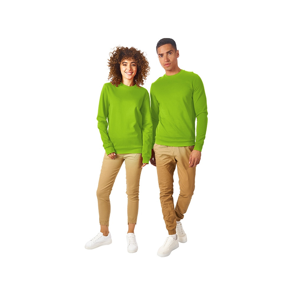 Свитшот Motion унисекс с начесом, зеленое яблоко