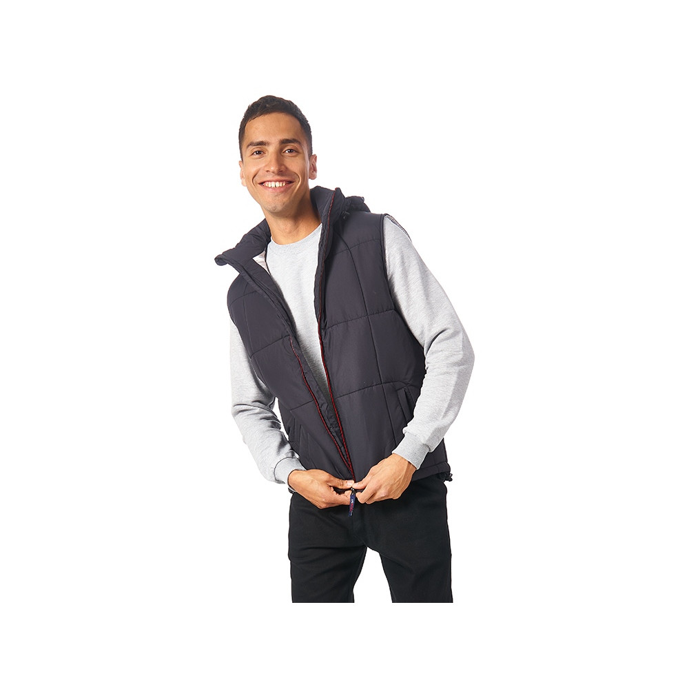Жилет Vigour мужской, черный/стальной