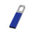 Флеш-карта USB 2.0 16 Gb с карабином Hook, синий/серебристый Флеш-карта USB 2.0 16 Gb с карабином Hook, синий/серебристый
