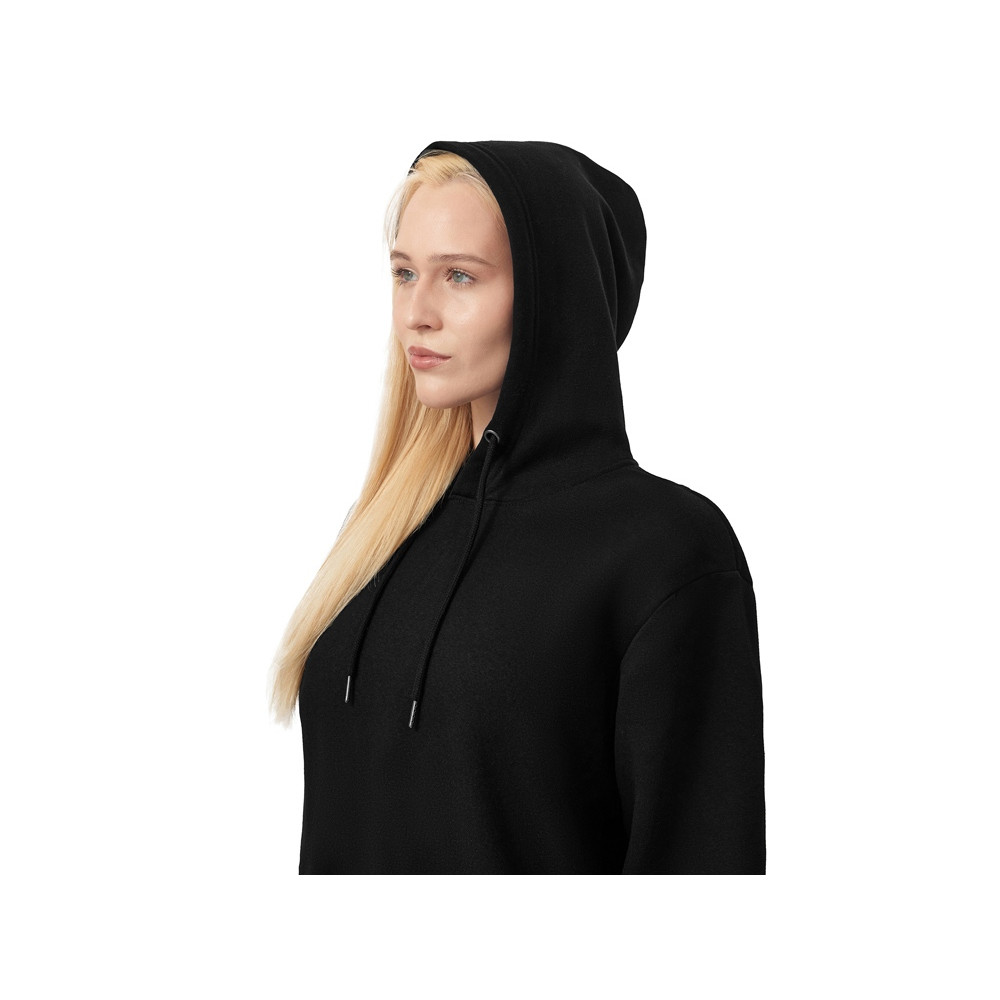 Толстовка с капюшоном оверсайз Lisbon унисекс, черный