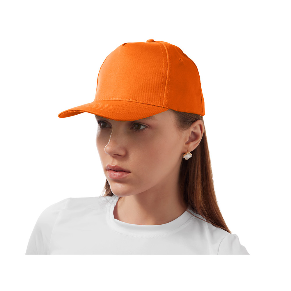 Бейсболка Poly 5-ти панельная 120 гр, оранжевый