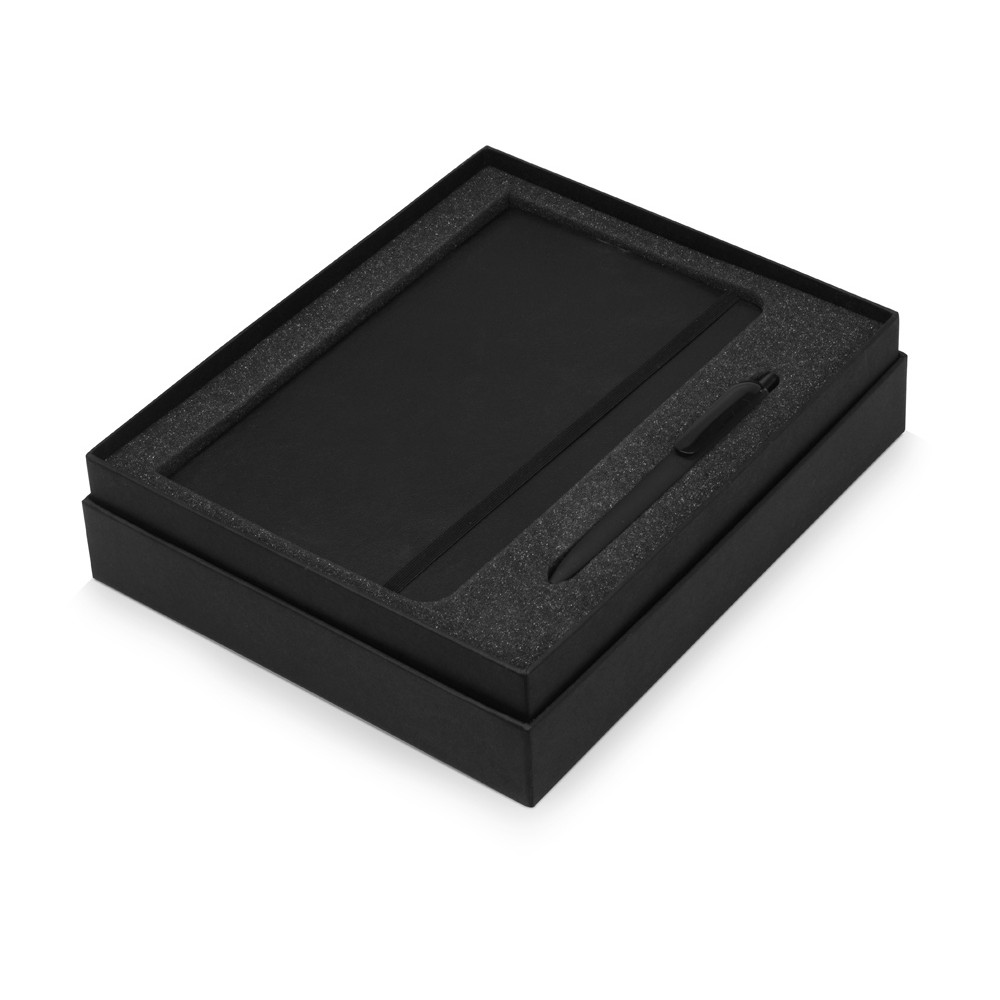 Подарочный набор Moleskine Indiana с блокнотом А5 Soft и ручкой, черный