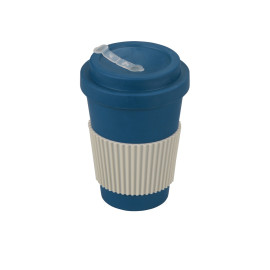 Термокружка Muffin из натуральных волокон, бензиновый синий