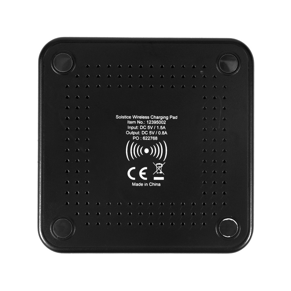 Устройство для беспроводной зарядки Solstice, серый/черный