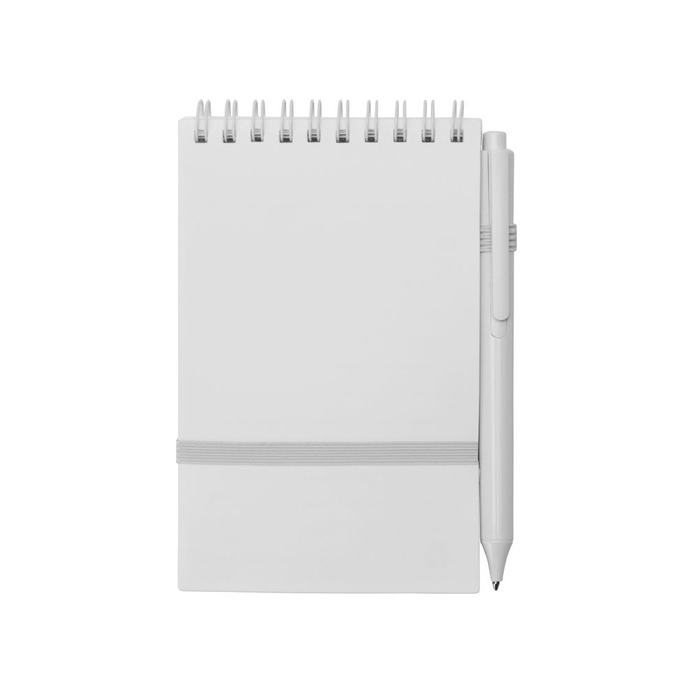 Антибактериальный набор с блокнотом и стаканом Safe work, белый