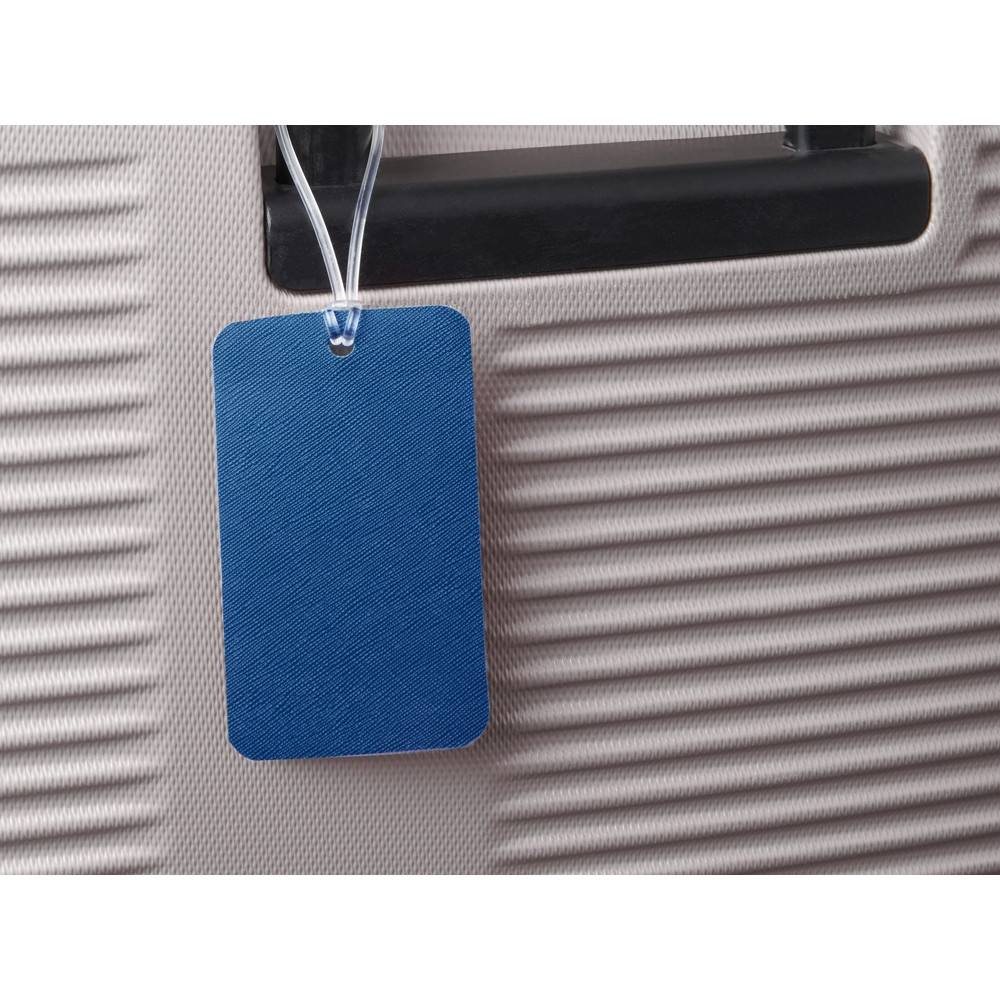 Багажная бирка Favor на силиконовой петле, синий