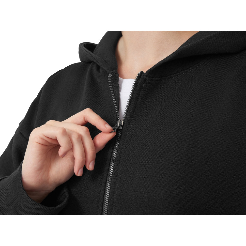 Толстовка оверсайз с капюшоном на молнии Monaco, черный