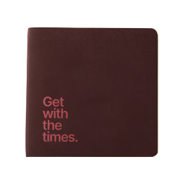 ЕЖЕДНЕВНИК недатированный А5- MEGAPOLIS FLEX QUATTRO (БОРДОВЫЙ) с УФ-печатью