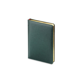 Ежедневник А5 датированный Sidney Nebraska 2026, зеленый (золотой обрез)