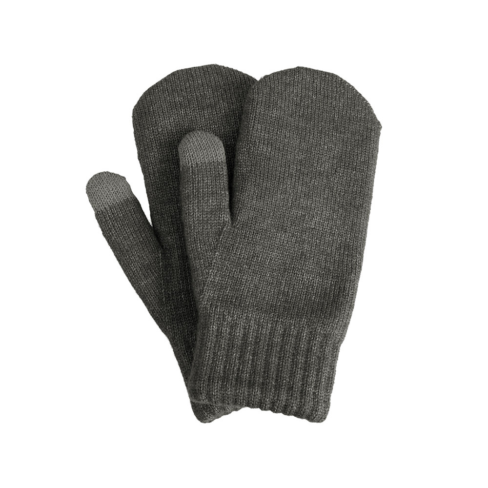 Варежки Dunant, темно-серый меланж