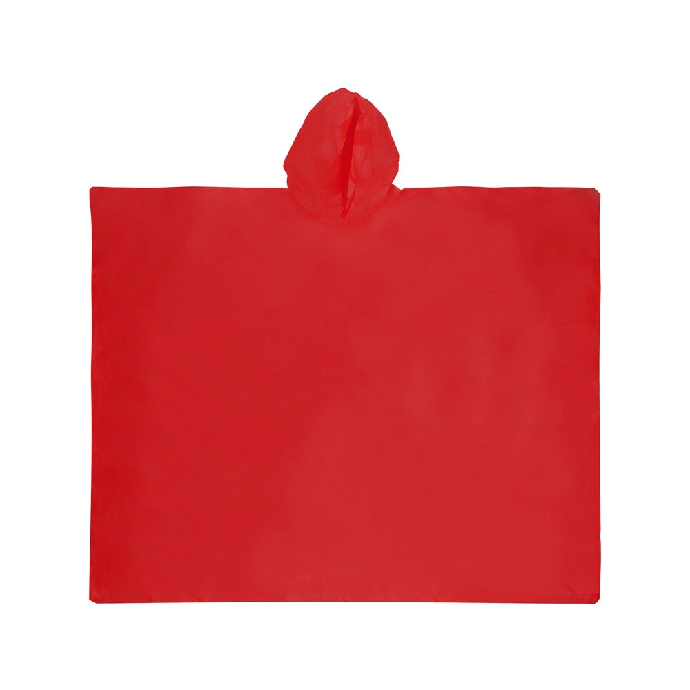 Дождевик в чехле, единый размер, цвет красный