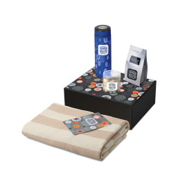 Подарочный набор Re:y. Warm с пледом, термосом и чаем