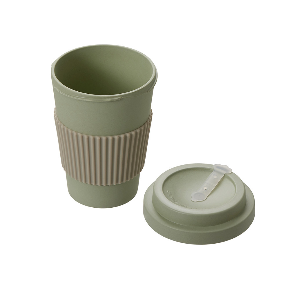 Термокружка Muffin из натуральных волокон, оливковый