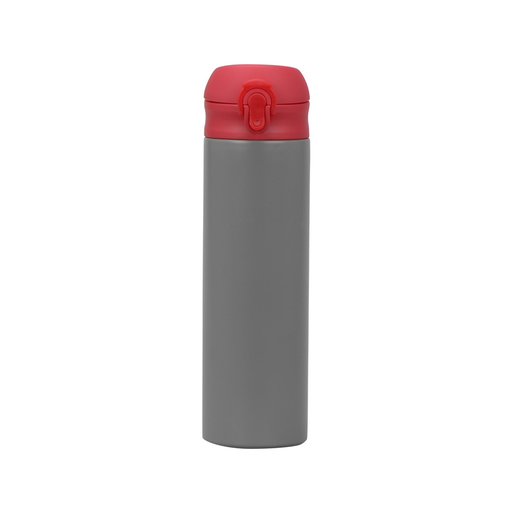 Вакуумная термокружка Хот 470мл, серый/красный