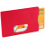 Защитный RFID чехол для кредитной карты, красный