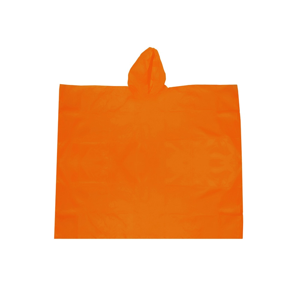 Дождевик в чехле, единый размер, цвет оранжевый