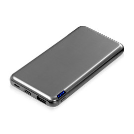 Внешний аккумулятор Forge v.2, металл, 10000mah, серый