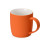 Кружка с покрытием soft-touch Dalgona, оранжевый