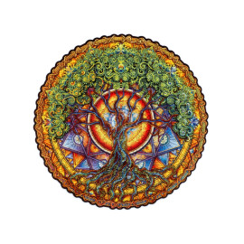 Деревянный пазл мандала Дерево жизни