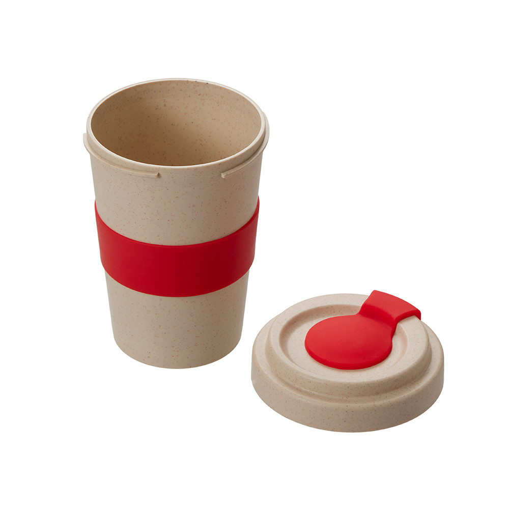 Стакан из пшеничного волокна Flava, красный