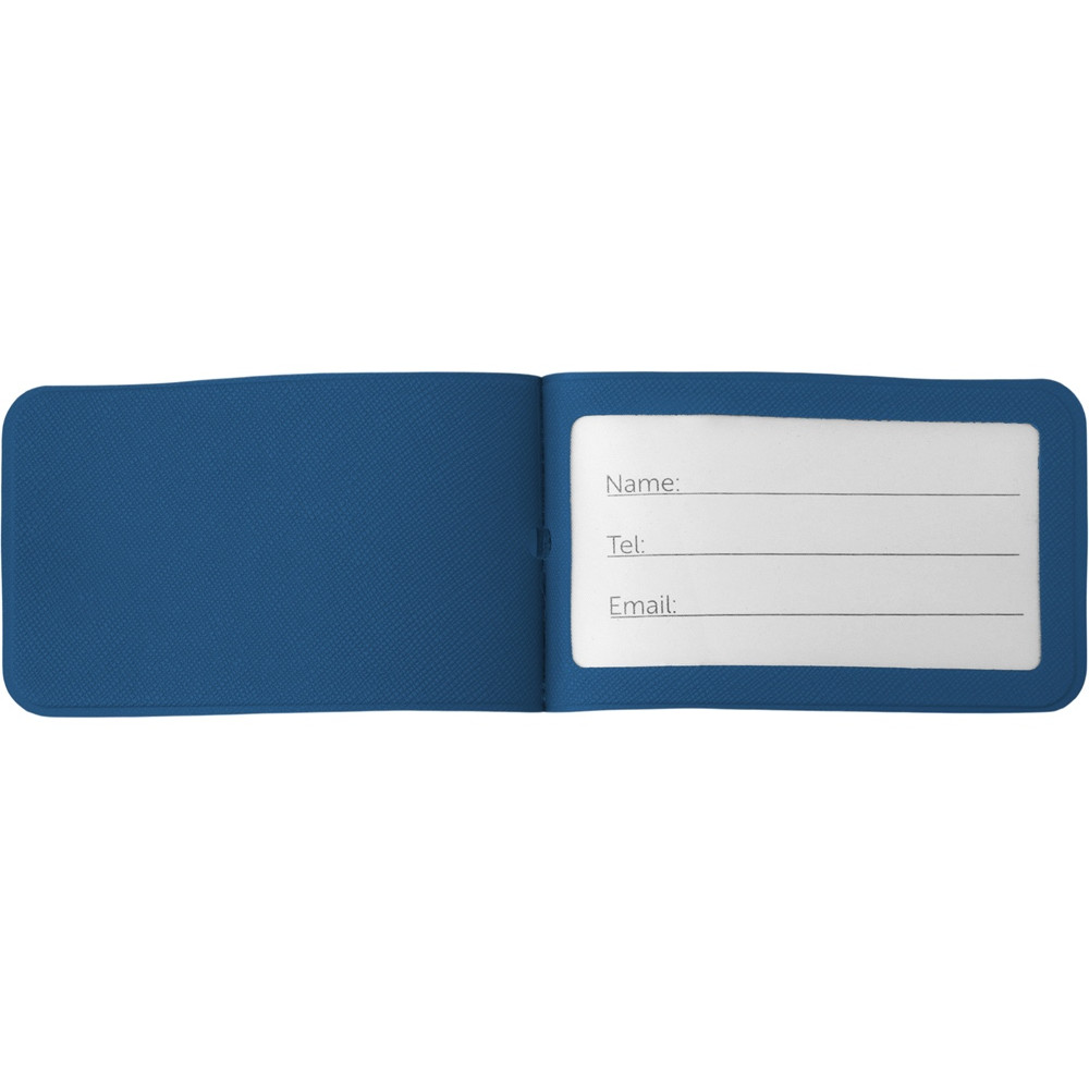 Багажная бирка Favor на силиконовой петле, синий