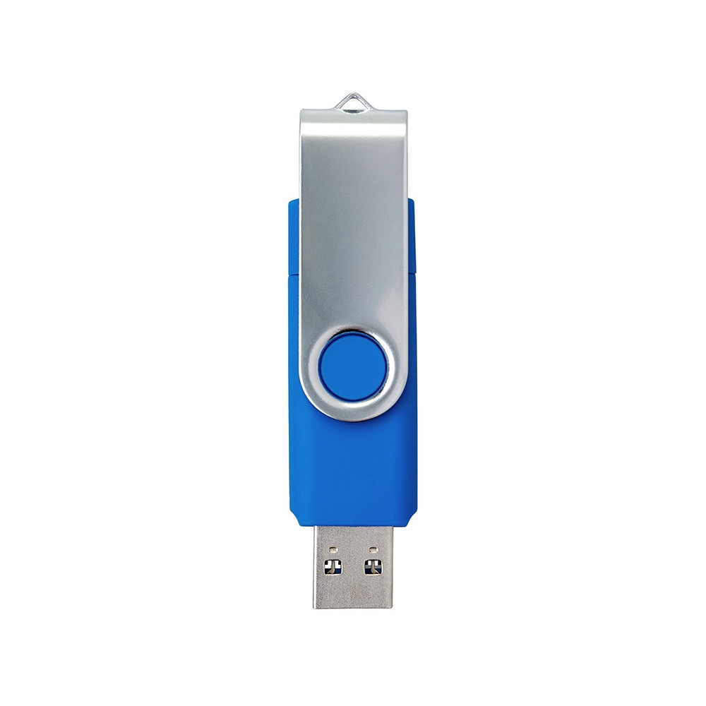 USB3.0/USB Type-C флешка на 16 Гб Квебек C, синий