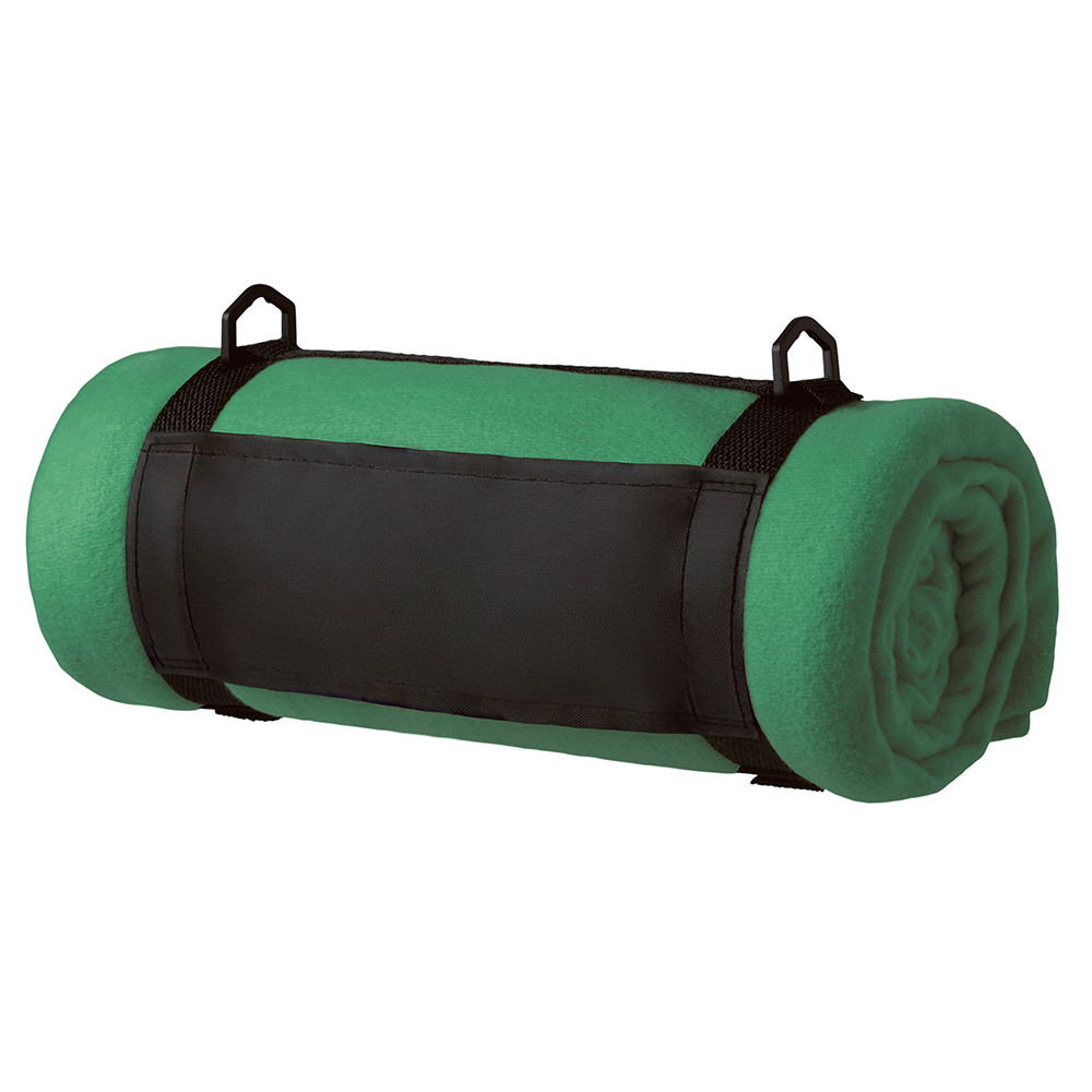 Плед Нежность с плечевым ремнем, зеленый