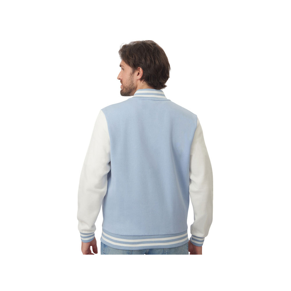 Бомбер Oxford, небесно-голубой/молочный, унисекс
