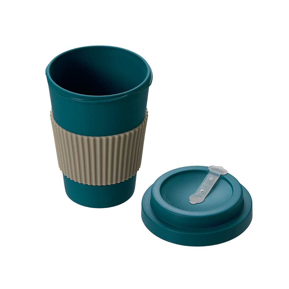 Термокружка Muffin из натуральных волокон, бензиновый синий