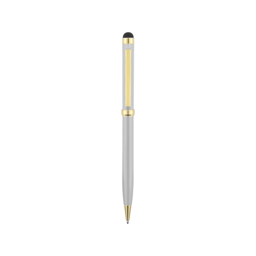 Ручка шариковая Голд Сойер со стилусом, серебристый