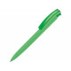 Ручка шариковая трехгранная UMA TRINITY K transparent GUM, soft-touch, зеленое яблоко