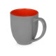 Кружка керамическая Gracy 450мл, серый/красный Кружка керамическая Gracy 450мл, серый/красный
