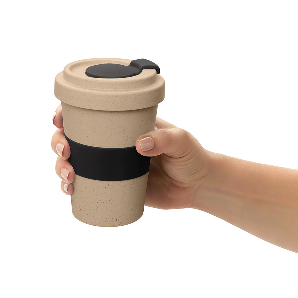 Стакан из пшеничного волокна Flava, черный