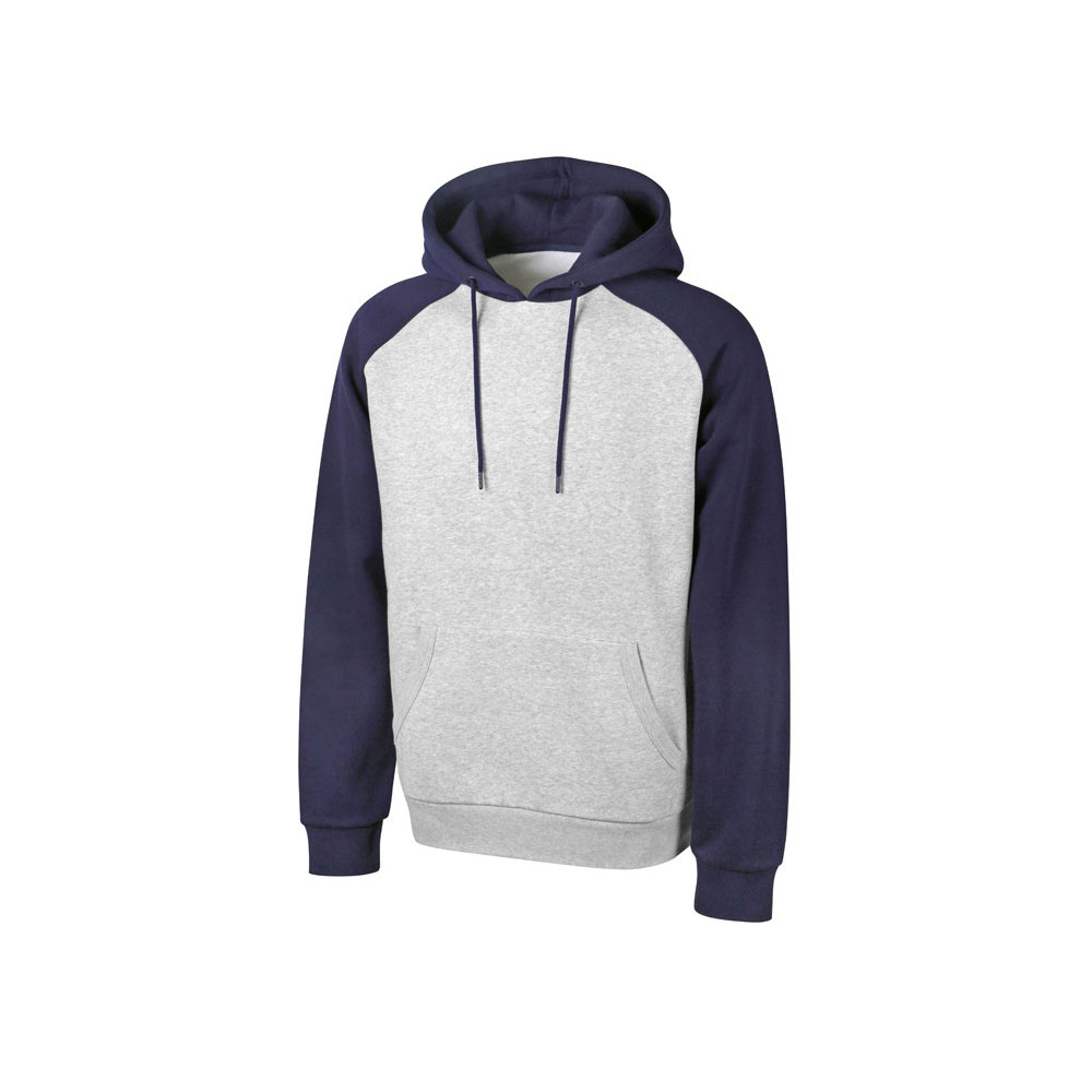 Толстовка с капюшоном Dublin мужская, темно-синий/серый меланж
