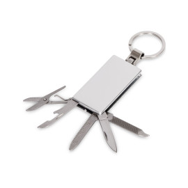 Мультитул-брелок 5-в-1 Badge, серебристый