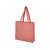 Эко-сумка Pheebs с клинчиком, изготовленая из переработанного хлопка, плотность 210 г/м2, красный меланж