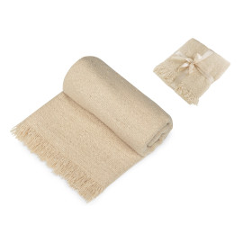 Плед акриловый Mohair, бежевый