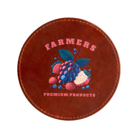 Набор аксессуаров для вина Fabrizio, коричневый с рельефной УФ-печатью