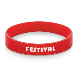 Силиконовый браслет Forest 202*12 мм, красный