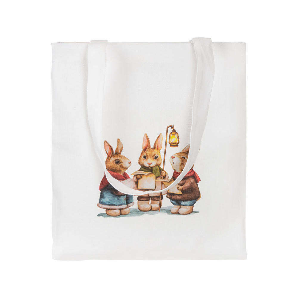 Сумки хлопок 90%, плотность 180 г, грузоподъемность 10 кг, размер 38х42 см, ручки 3х65 см с доп. швом, белый