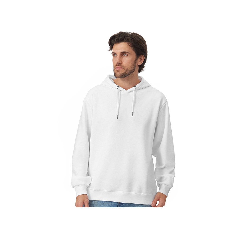Толстовка с капюшоном оверсайз Lisbon унисекс, белый