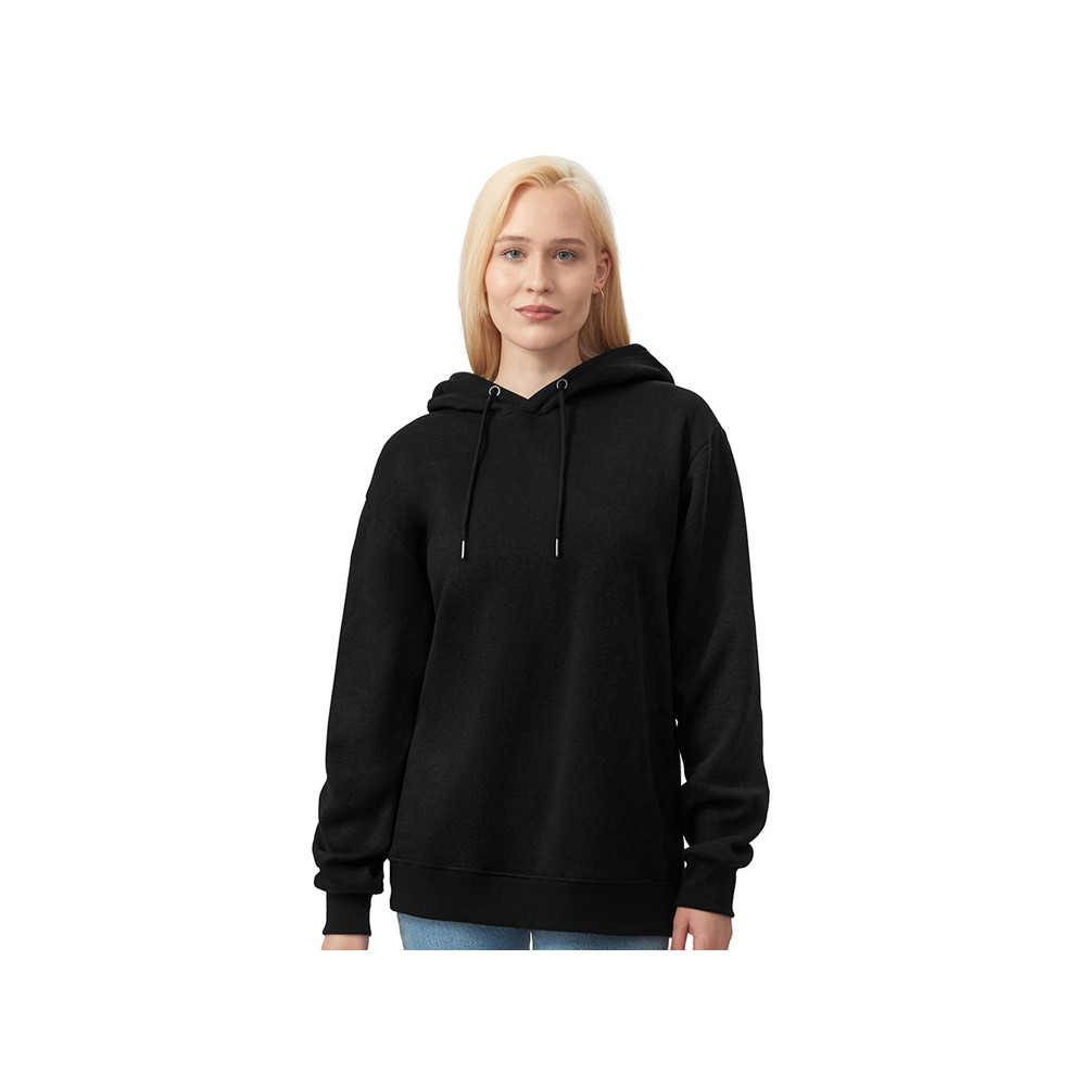 Толстовка с капюшоном оверсайз Lisbon унисекс, черный