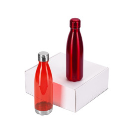 Подарочный набор с термосом и бутылкой Bottle set, красный