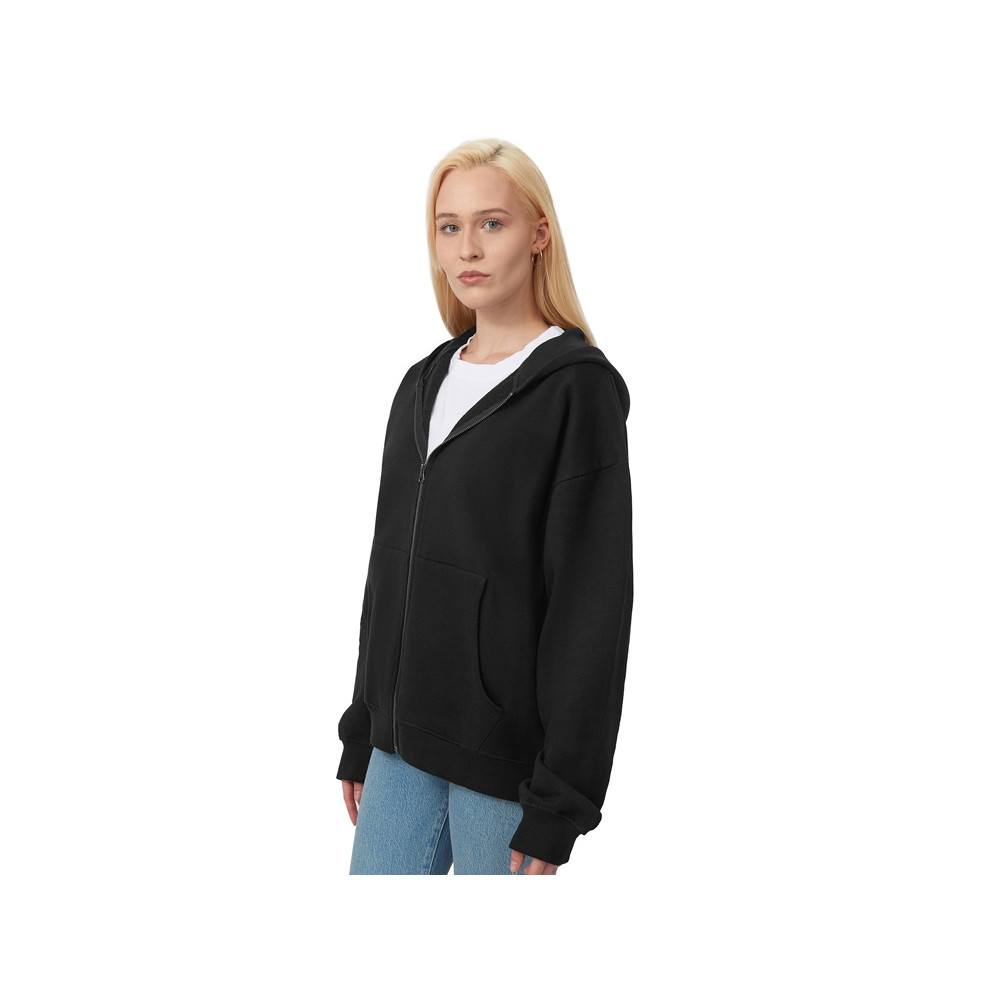 Толстовка оверсайз с капюшоном на молнии Monaco, черный