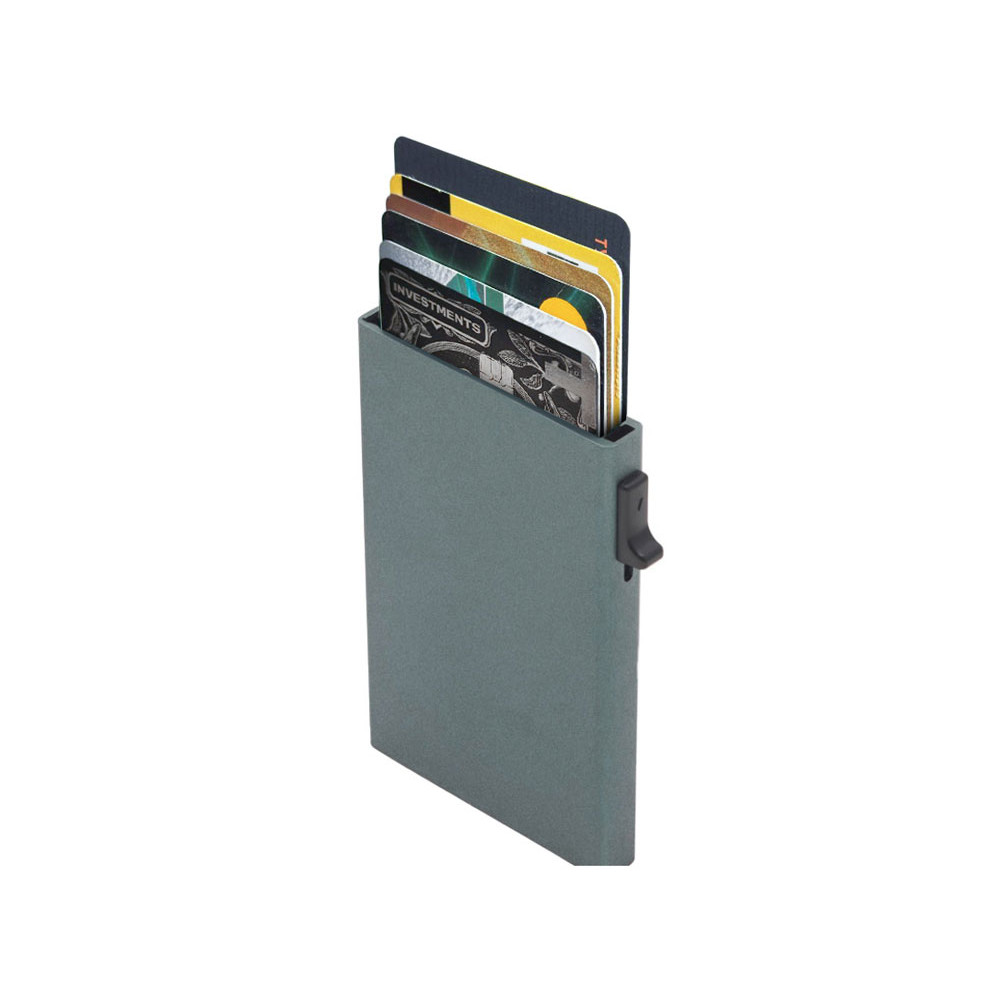 Картхолдер Florence с RFID- защитой из алюминия, цвет оружейной стали