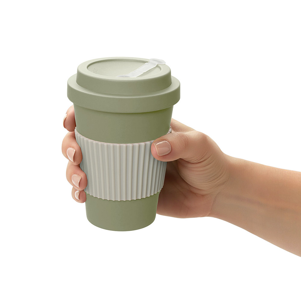 Термокружка Muffin из натуральных волокон, оливковый