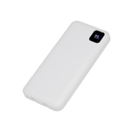 Внешний аккумулятор со встроенными кабелями Фрэйм, 10000мач, белый