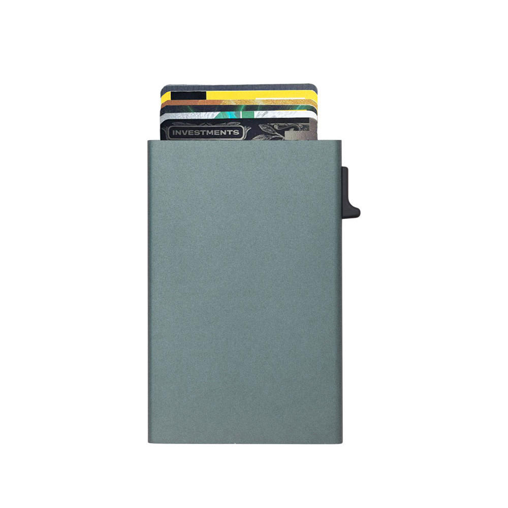 Картхолдер Florence с RFID- защитой из алюминия, цвет оружейной стали